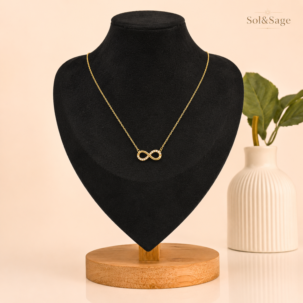 Infinity Crystal Necklace - Sol&Sage