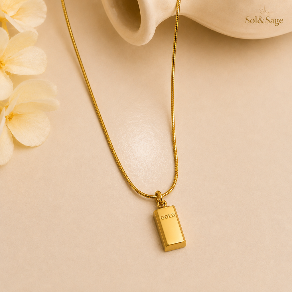 Minimalist Bar Pendant Necklace