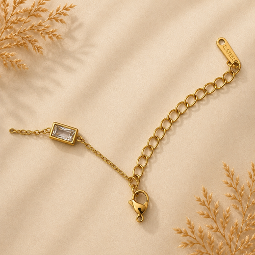 Baguette Crystal Link Bracelet