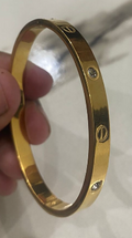 Screw Motif Crystal Bangle – Sol&Sage